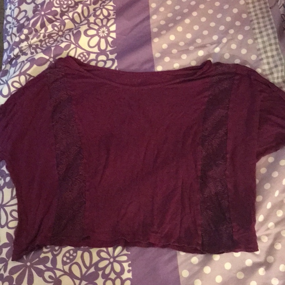 magenta crop top